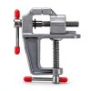 Mini Table Vice, Craft Bench Vise with Swivel Base, Small Work Clamp for Repair Tool, Adjustable Clamping Range (0-1.2inch)-4