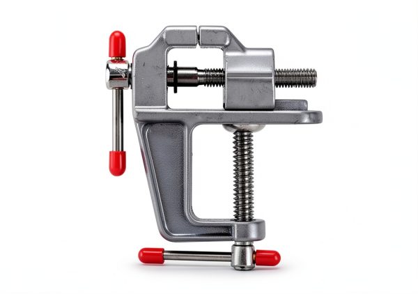 Mini Table Vice, Craft Bench Vise with Swivel Base, Small Work Clamp for Repair Tool, Adjustable Clamping Range (0-1.2inch)-4