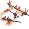 Jorgensen 6" Bar clamps for woodworking - 4-Pack, One-Hand Light Duty E-Z Hold Spreader Clamp, 150 lbs Capacity, Versatile and Easy-to-Use Design-8
