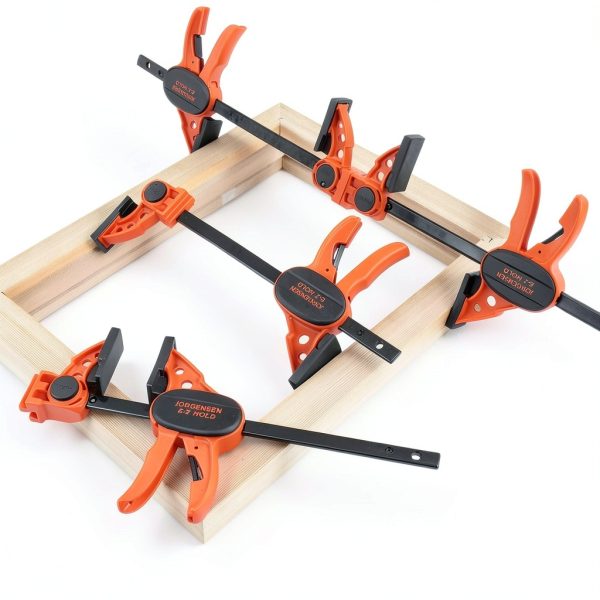 Jorgensen 6" Bar clamps for woodworking - 4-Pack, One-Hand Light Duty E-Z Hold Spreader Clamp, 150 lbs Capacity, Versatile and Easy-to-Use Design-8