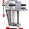 Mini Table Vice, Craft Bench Vise with Swivel Base, Small Work Clamp for Repair Tool, Adjustable Clamping Range (0-1.2inch)-2