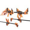 Jorgensen 6" Bar clamps for woodworking - 4-Pack, One-Hand Light Duty E-Z Hold Spreader Clamp, 150 lbs Capacity, Versatile and Easy-to-Use Design-5