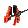 Jorgensen 6" Bar clamps for woodworking - 4-Pack, One-Hand Light Duty E-Z Hold Spreader Clamp, 150 lbs Capacity, Versatile and Easy-to-Use Design-1
