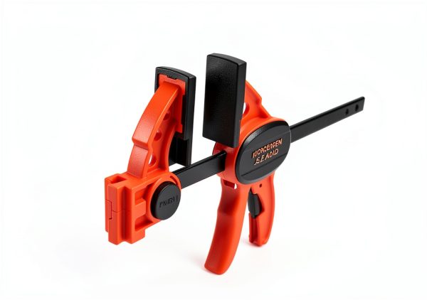Jorgensen 6" Bar clamps for woodworking - 4-Pack, One-Hand Light Duty E-Z Hold Spreader Clamp, 150 lbs Capacity, Versatile and Easy-to-Use Design-1