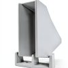 MERDTTES Plastic Siding Closet Door Floor Guide 4 Pack Universal White-4