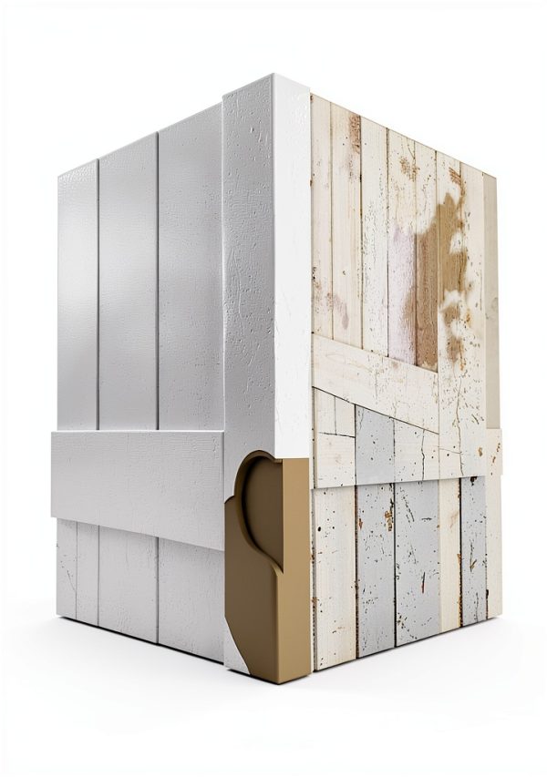 Sliding Barn Door 36x84 White 6.6 Ft Hardware Kit with PVC Surface-3