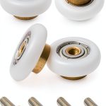 Shower Door Rollers Linwnil 4PCS 19mm Plastic Sliding Hardware-0
