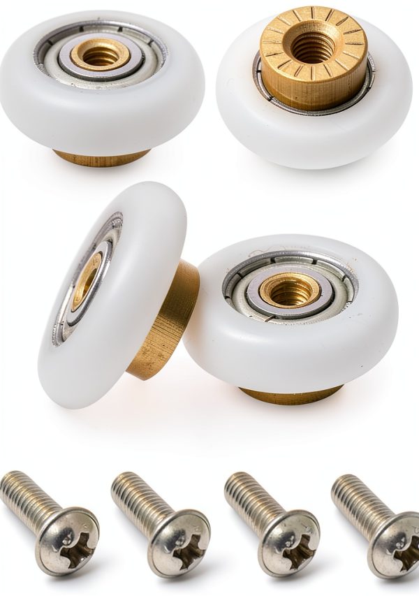 Shower Door Rollers Linwnil 4PCS 19mm Plastic Sliding Hardware-0