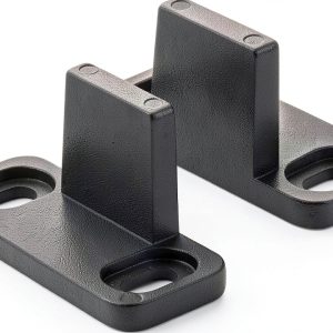 Barn Door Floor Guide Homode Matte Black Adjustable C-Guide (2 Pack)-0