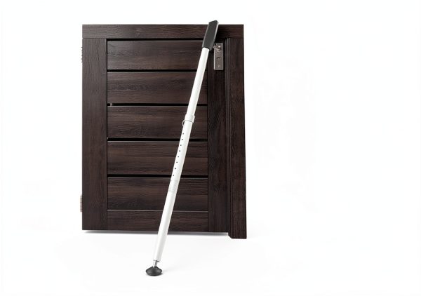 Sliding Glass Door Security Bar, Patio Door Barricade Security Bar, Apartment BarSliding Door Security Bar, Door Jammer, White, 1 Pack-2