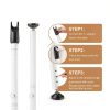Sliding Glass Door Security Bar, Patio Door Barricade Security Bar, Apartment BarSliding Door Security Bar, Door Jammer, White, 1 Pack-7