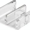 Prime-Line M 6059 Sliding Shower Door Bottom Guide, Clear Plastic, 2-0