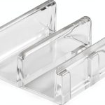 Prime-Line M 6059 Sliding Shower Door Bottom Guide, Clear Plastic, 2-0
