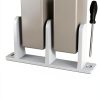 MERDTTES Plastic Siding Closet Door Floor Guide 4 Pack Universal White-3