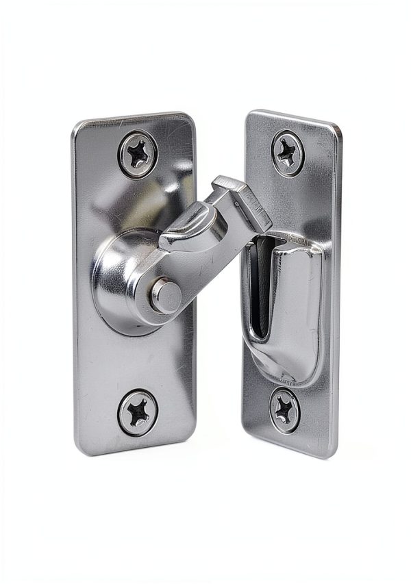 MINI Size 90 Degree Door Latch Sliding Screen Door Latch Barn Door Lock Hasp Latch Clasp Lock Pocket Door Locks and Latches-0