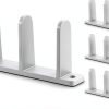 MERDTTES Plastic Siding Closet Door Floor Guide 4 Pack Universal White-0